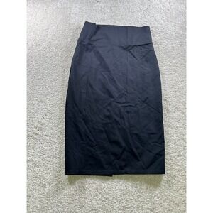Hybrid & Company Women's Black Medium Pencil‎ Skirt Rayon Nylon